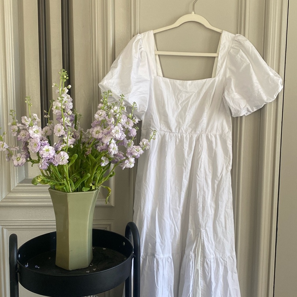 ASTR the label white midi dress 🤍